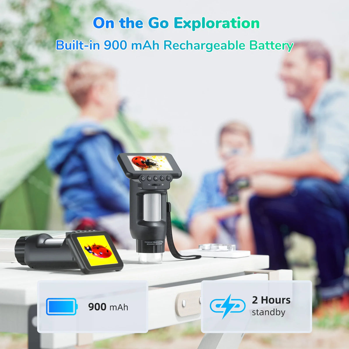 Portable Handheld Digital Microscope 500X – Kids Science Toy Digital Microscope Axl