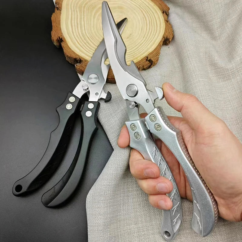 Heavy-Duty Stainless Steel Kitchen Shears – Poultry & BBQ Kitchen Shears Axl