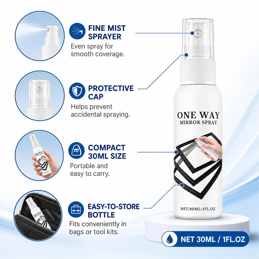 Reflective Window Privacy Spray 30ml – Mirror Glass Coating Window Coating Spray Axl