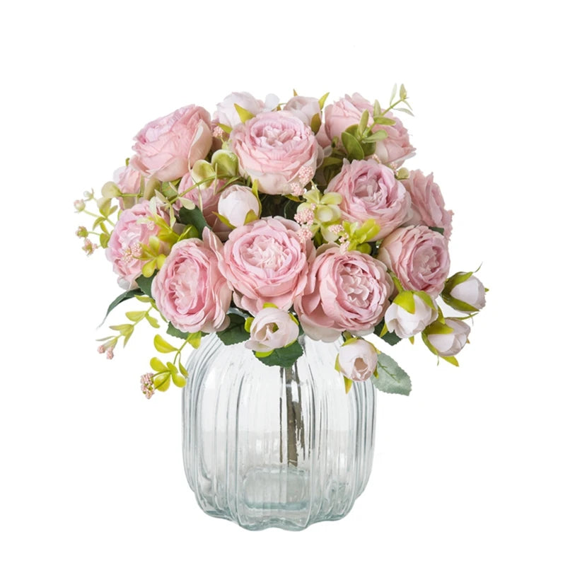 Artificial Silk Peony Stem – Faux Flower for Home & Wedding Decor Artificial Flower Stem Axl