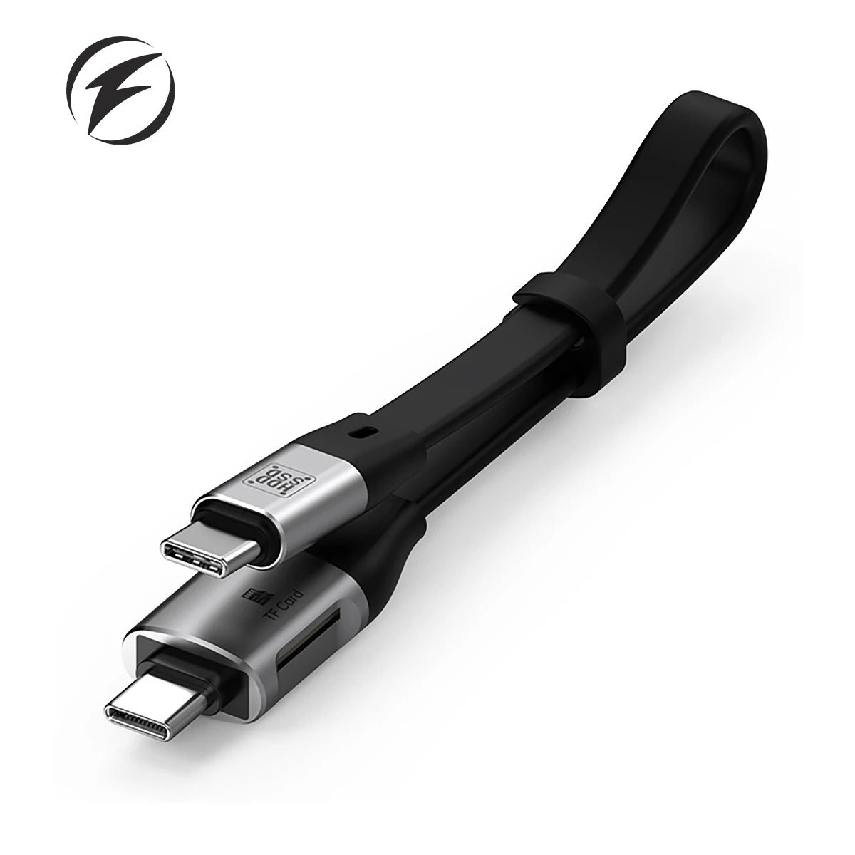 USB-C OTG Cable 100W 20cm – TF Card Reader USB 3.1 Gen2 USB-C OTG Cable Axl C TO C Sliver