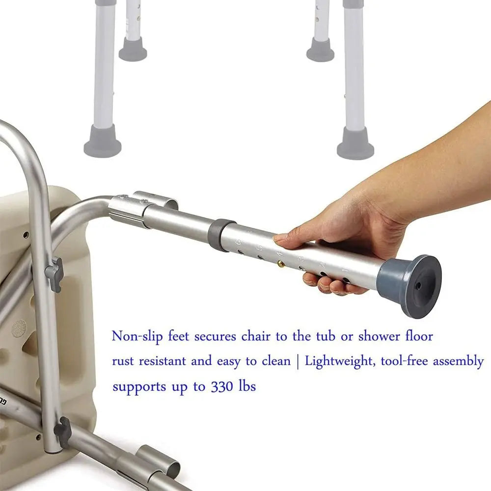 Rubber Replacement Feet for Shower Chair & Bath Seat – 1-1/8" ID Shower Chair Accessory Axl