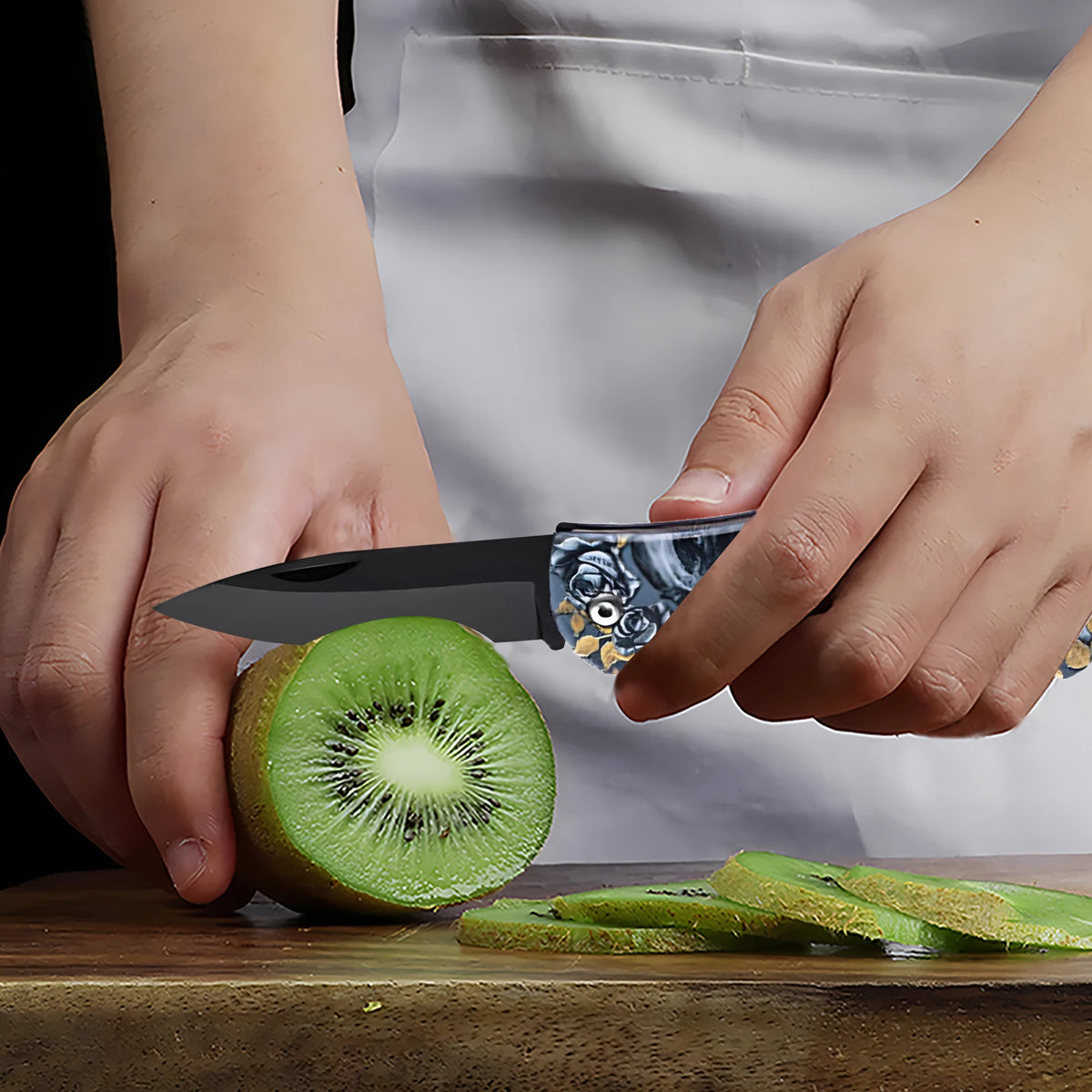 Folding Stainless Steel Paring Knife – Portable Kitchen Knife Folding Kitchen Knife Axl