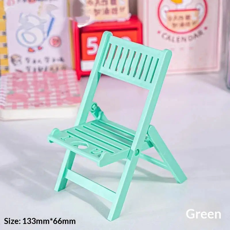 Mini Beach Chair Phone Stand – Foldable Desktop Tablet Holder Phone Stand Axl A3
