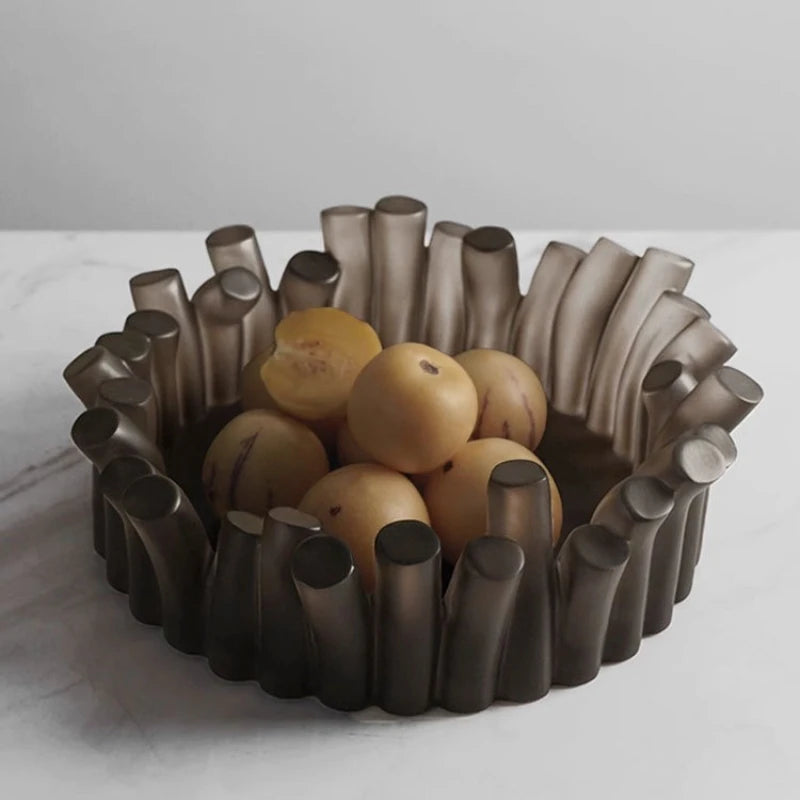 Minimalist Resin Decorative Fruit Bowl & Organizer Tray Decorative Tray Bowl Axl