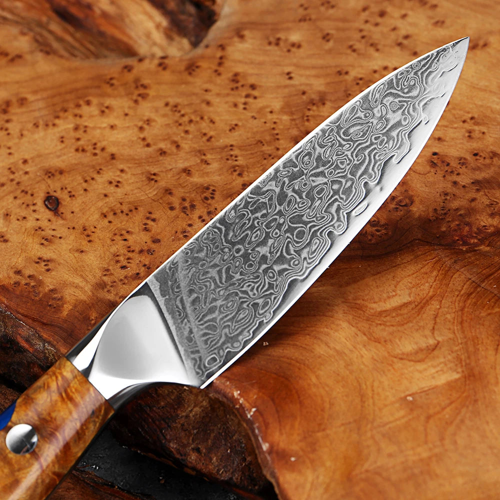 XITUO 3.5" Damascus Steel Paring Knife – Sharp Full Tang Paring Knife Axl