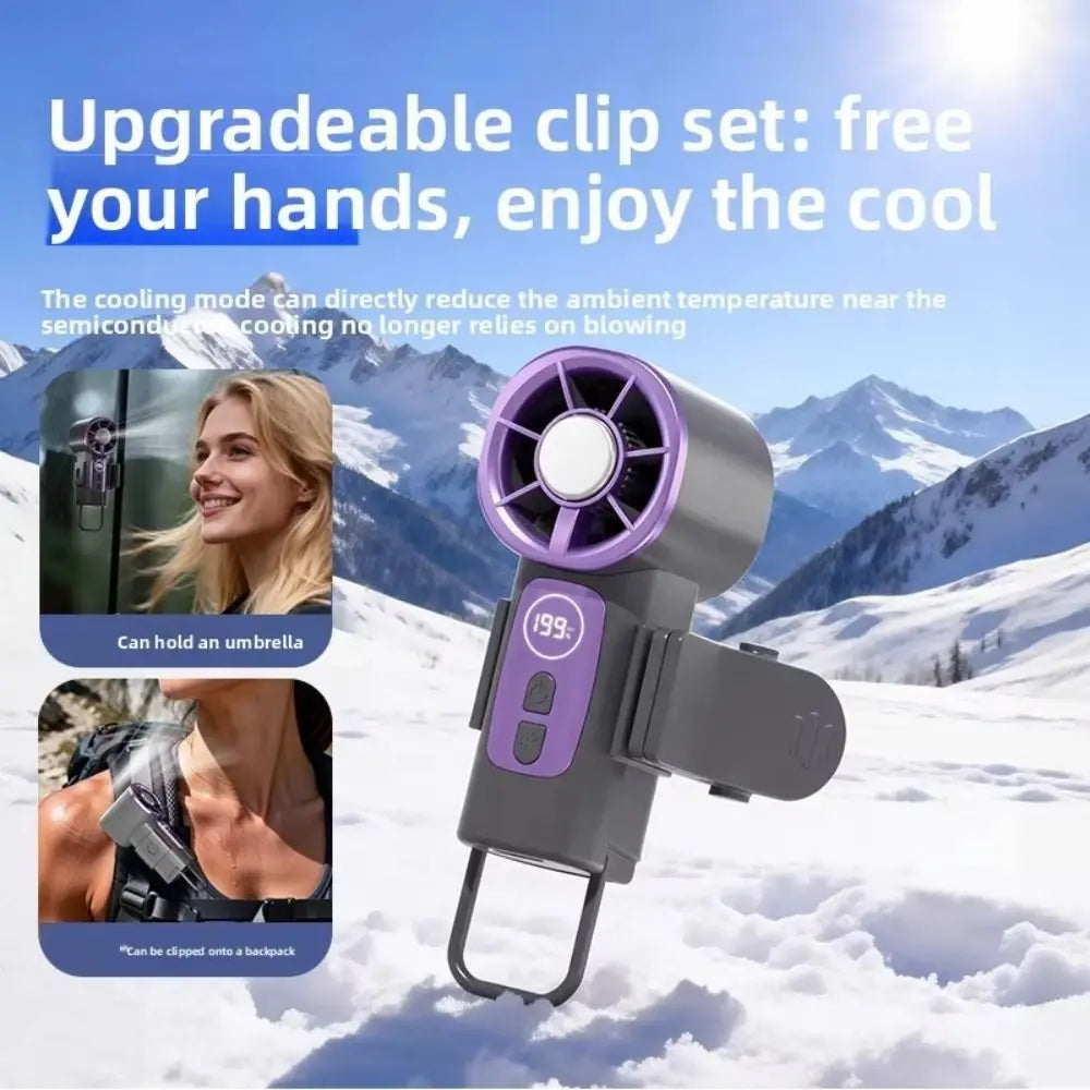 199-Speed TEC Cooling Handheld Fan – USB Rechargeable Mini Fan Handheld Cooling Fan Axl