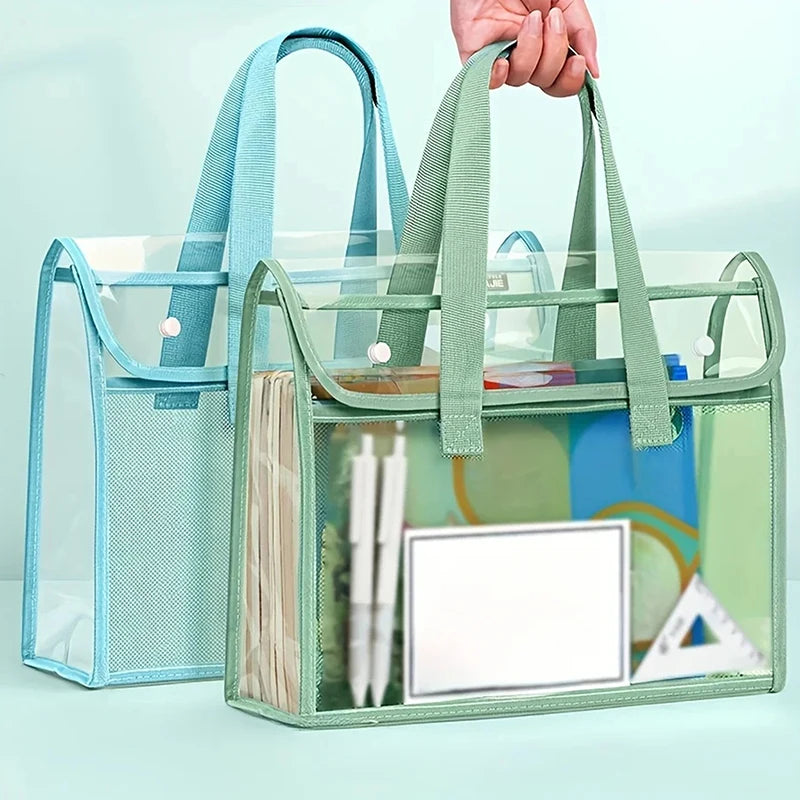 Expandable Waterproof File Storage Bag – Transparent Document Organizer Document Storage Bag Axl