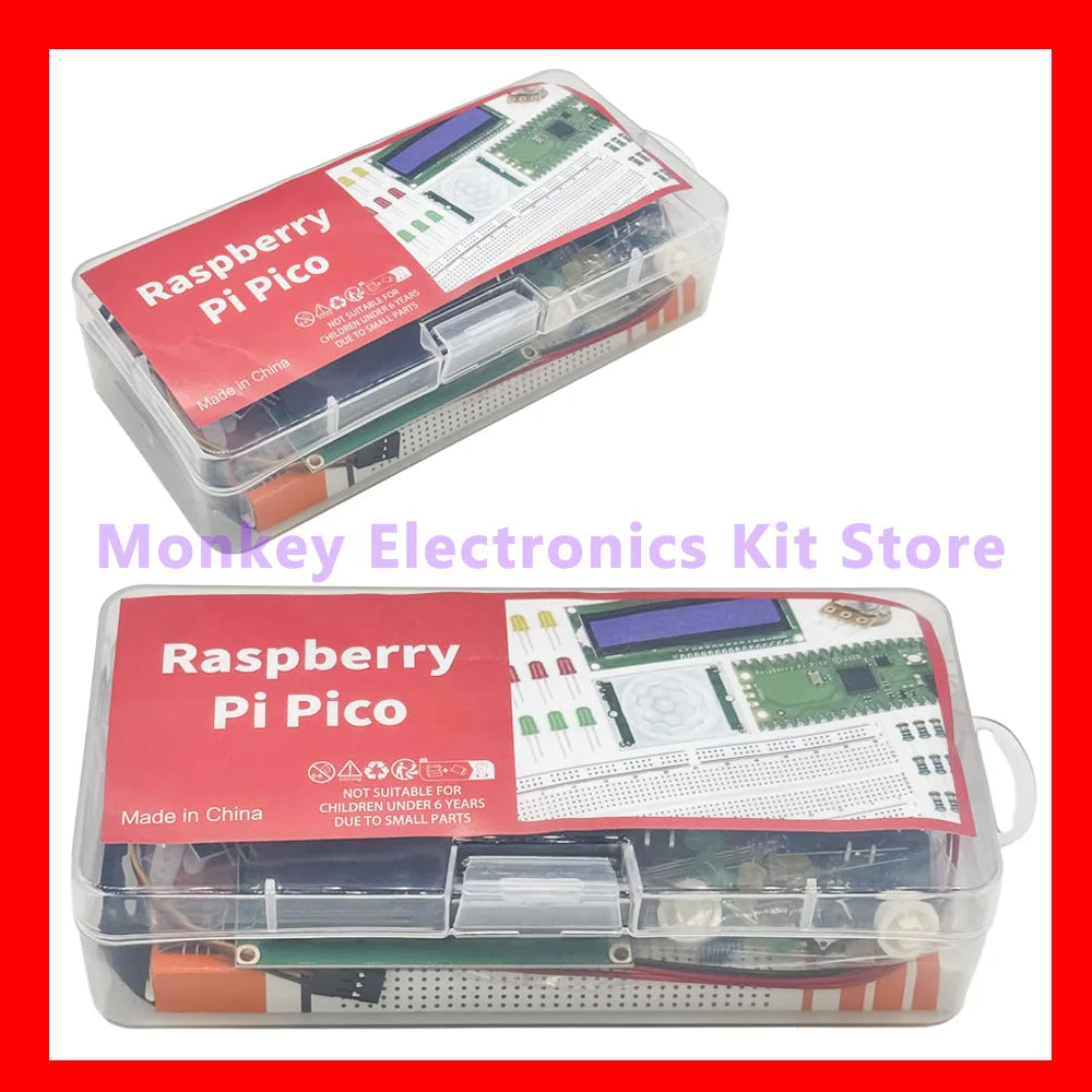 Raspberry Pi Pico RP2040 Starter Kit with LCD1602 Display Microcontroller Starter Kit Axl