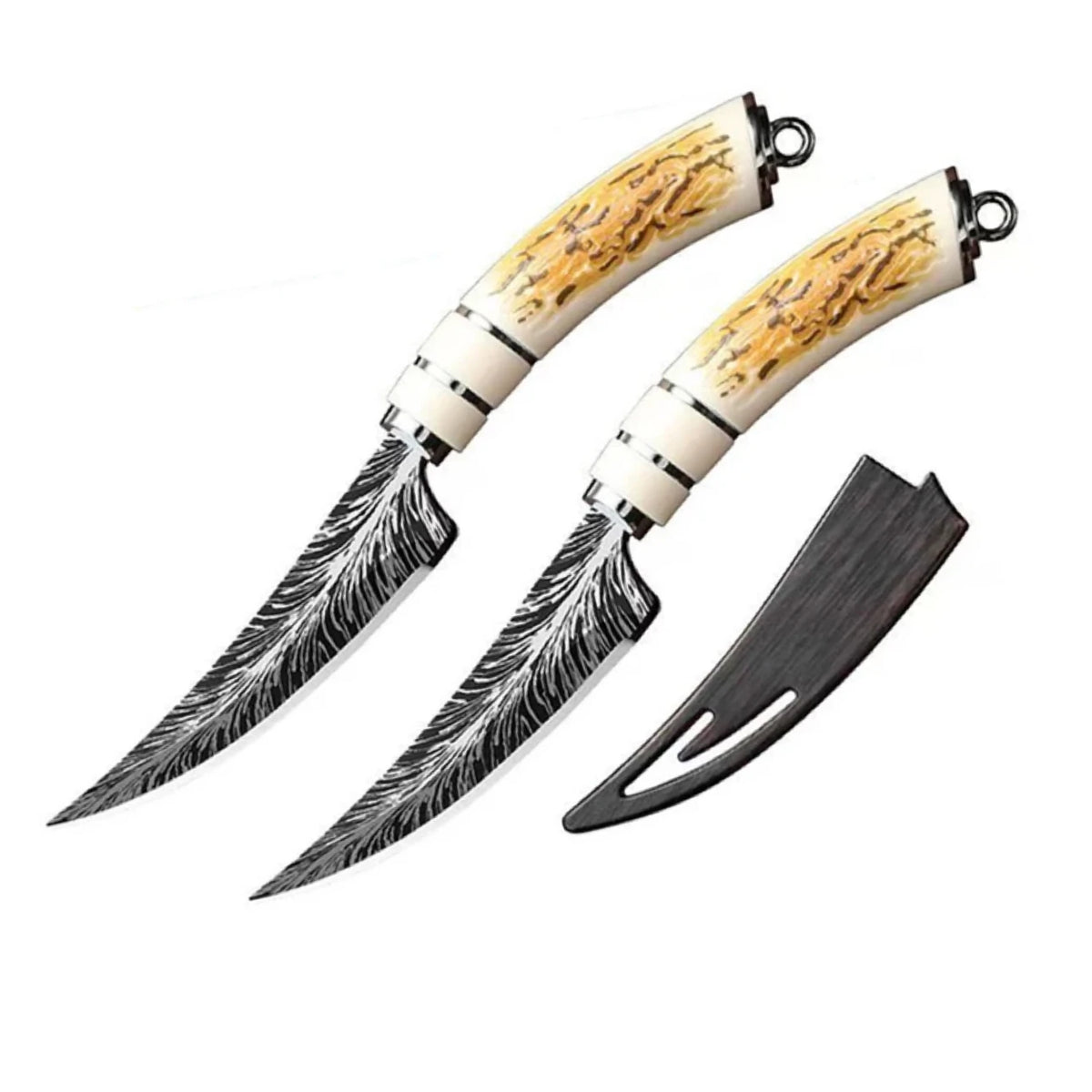 SHENJIU Curved Stainless Steel Boning & Fruit Knife Boning Knife Axl 2pcs