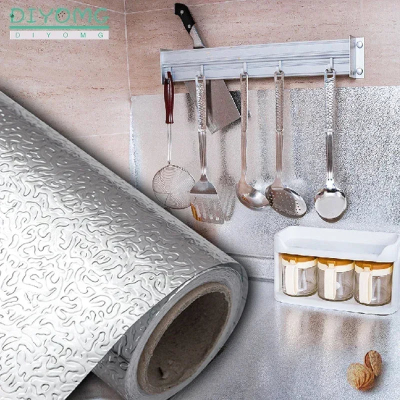 Kitchen Oil-Proof Waterproof PVC Foil Wall & Cabinet Sticker Kitchen Wall Sticker Axl