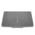 Silicone Dish Drying Mat – Anti-Slip & Heat-Resistant Drain Pad Silicone Drain Mat Axl Gray 40 x 33 cm