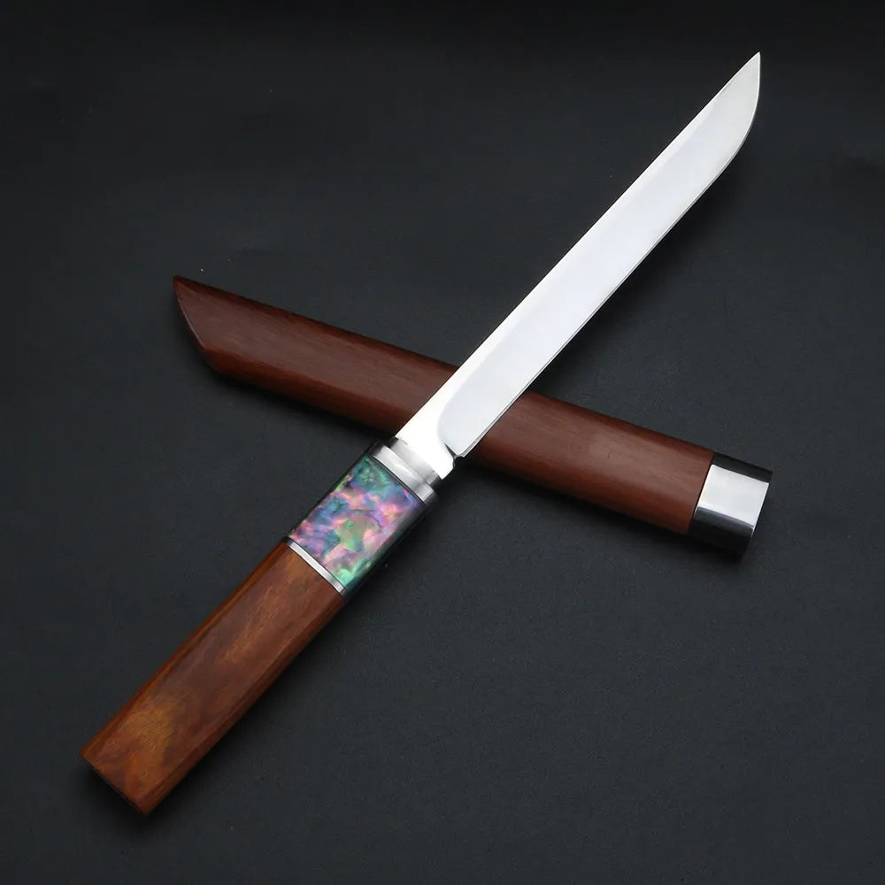 440C Stainless Steel Kitchen Knife – Wood Handle Meat Slicer Kitchen Knife Axl