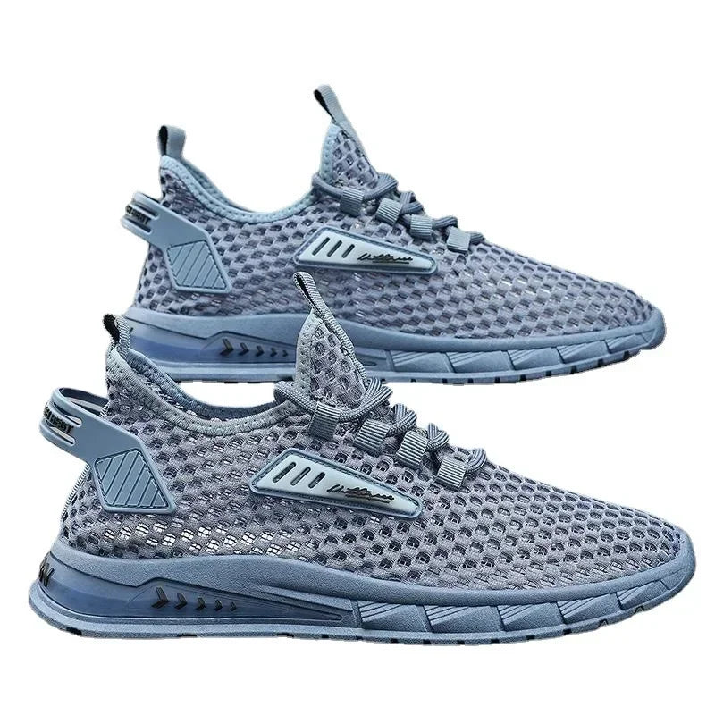 YBQJOO Men's Breathable Mesh Sneakers – Soft Sole Casual Shoes Casual Mesh Sneakers Axl