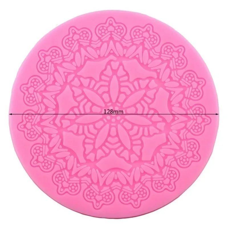 Crown Silicone Lace Cake Mold – Fondant Decorating Mat Silicone Cake Mold Axl A