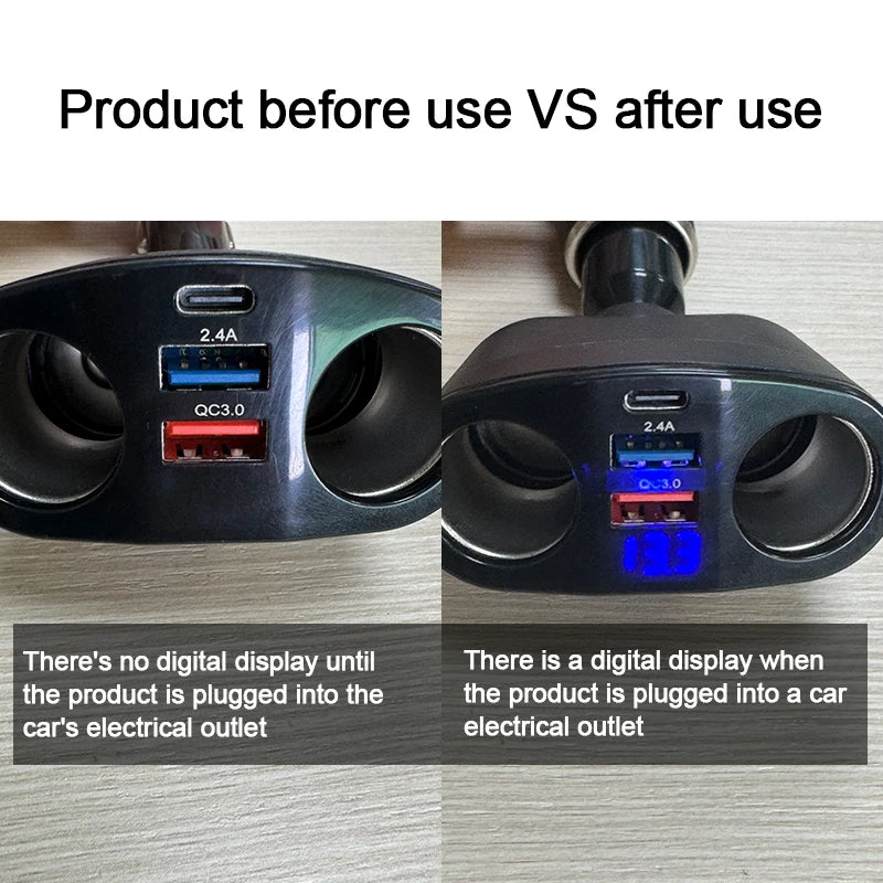 Dual USB PD 66W Fast Car Charger – Multi-Device Charging Car Charger Axl