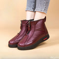 Women's Winter Cotton Ankle Boots – Non-Slip Zip-Up Shoes Women's Ankle Boots Axl Red 41