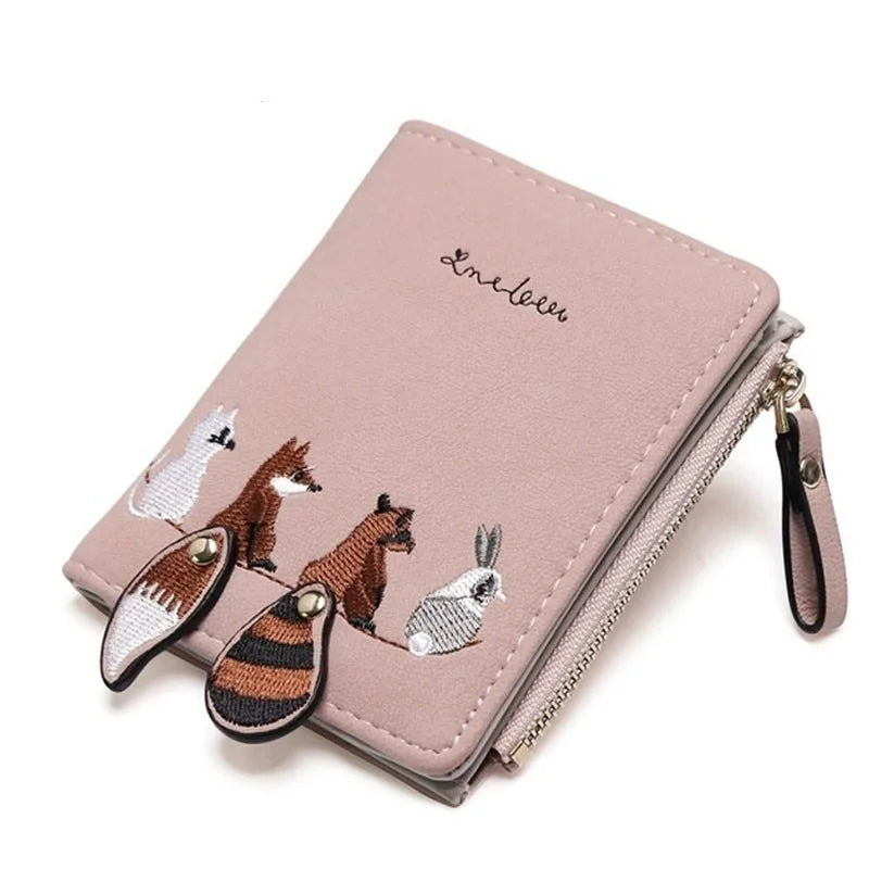 Women's Cartoon Animal Print Mini Wallet – Coin Purse & Card Holder Mini Wallet Axl