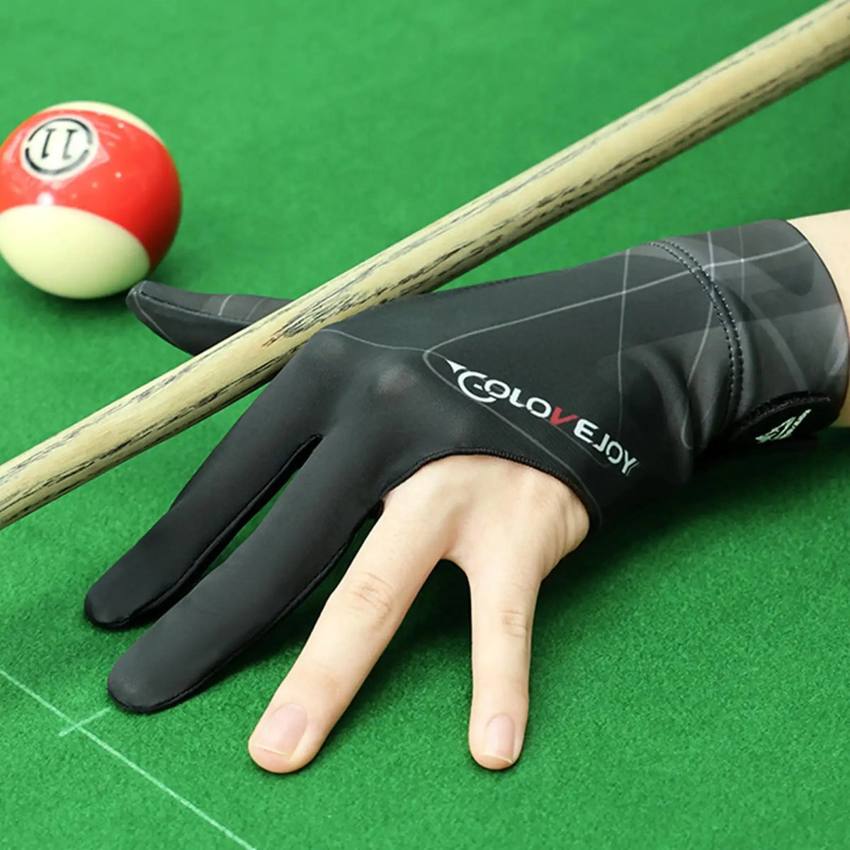 Fingerless Billiard Pool Glove – Non-Slip 3-Finger Cue Glove Billiard Cue Glove Axl