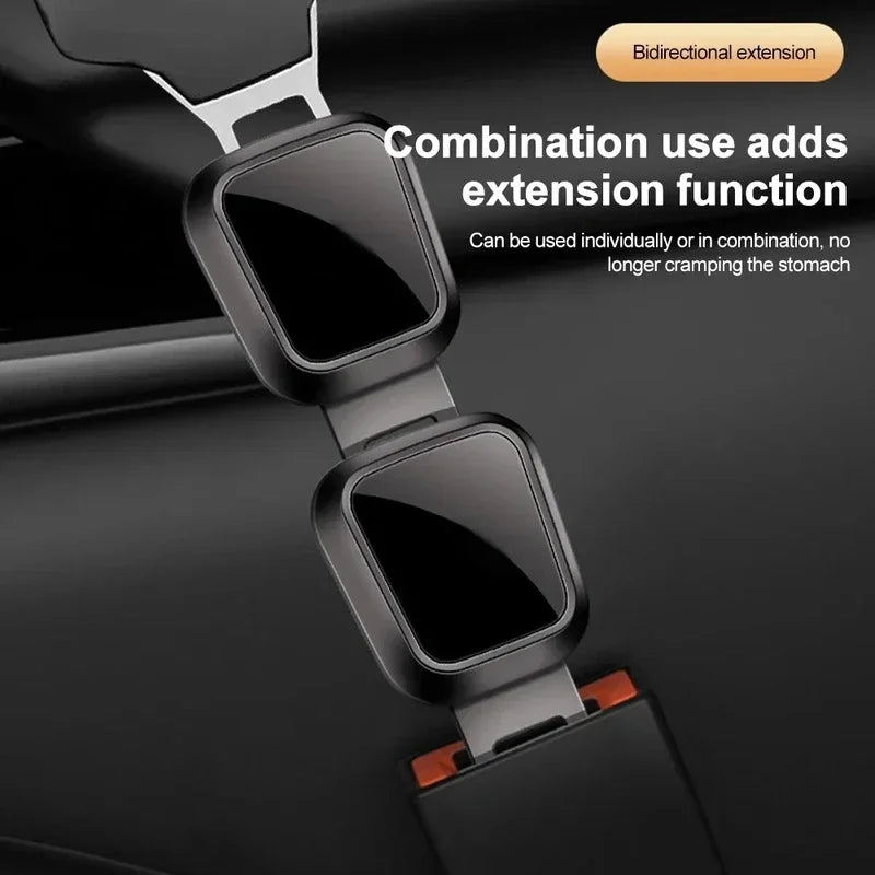 2-Pack Car Seat Belt Extender Safety Buckle – Universal Fit Seat Belt Extender Axl