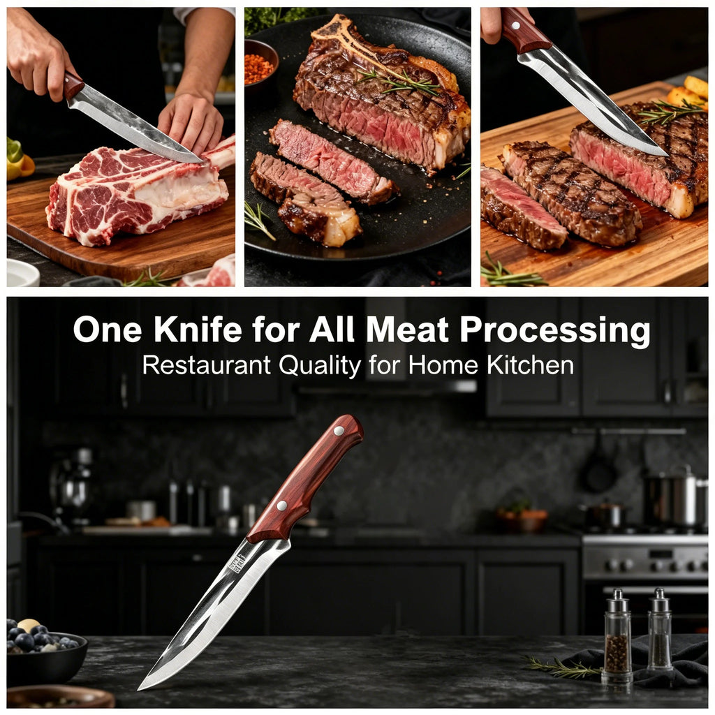 Forged Stainless Steel Chef Boning Knife – Professional Kitchen Chef Knife Axl