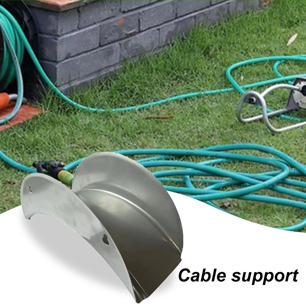 Heavy Duty Wall Mount Metal Garden Hose Hanger & Organizer Garden Hose Holder Axl