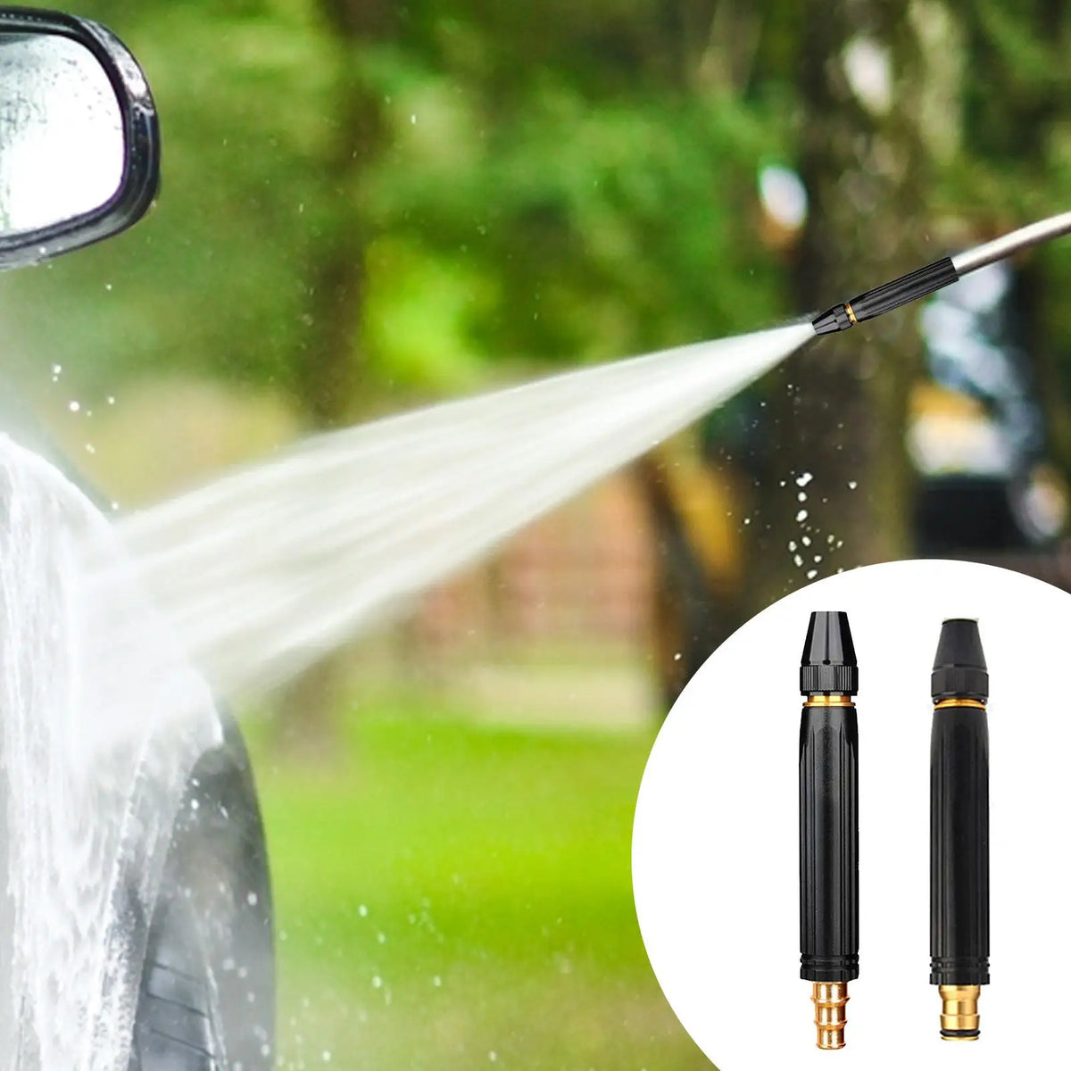 High-Pressure Alloy Hose Nozzle – Car Wash & Garden Sprayer Hose Spray Nozzle Axl