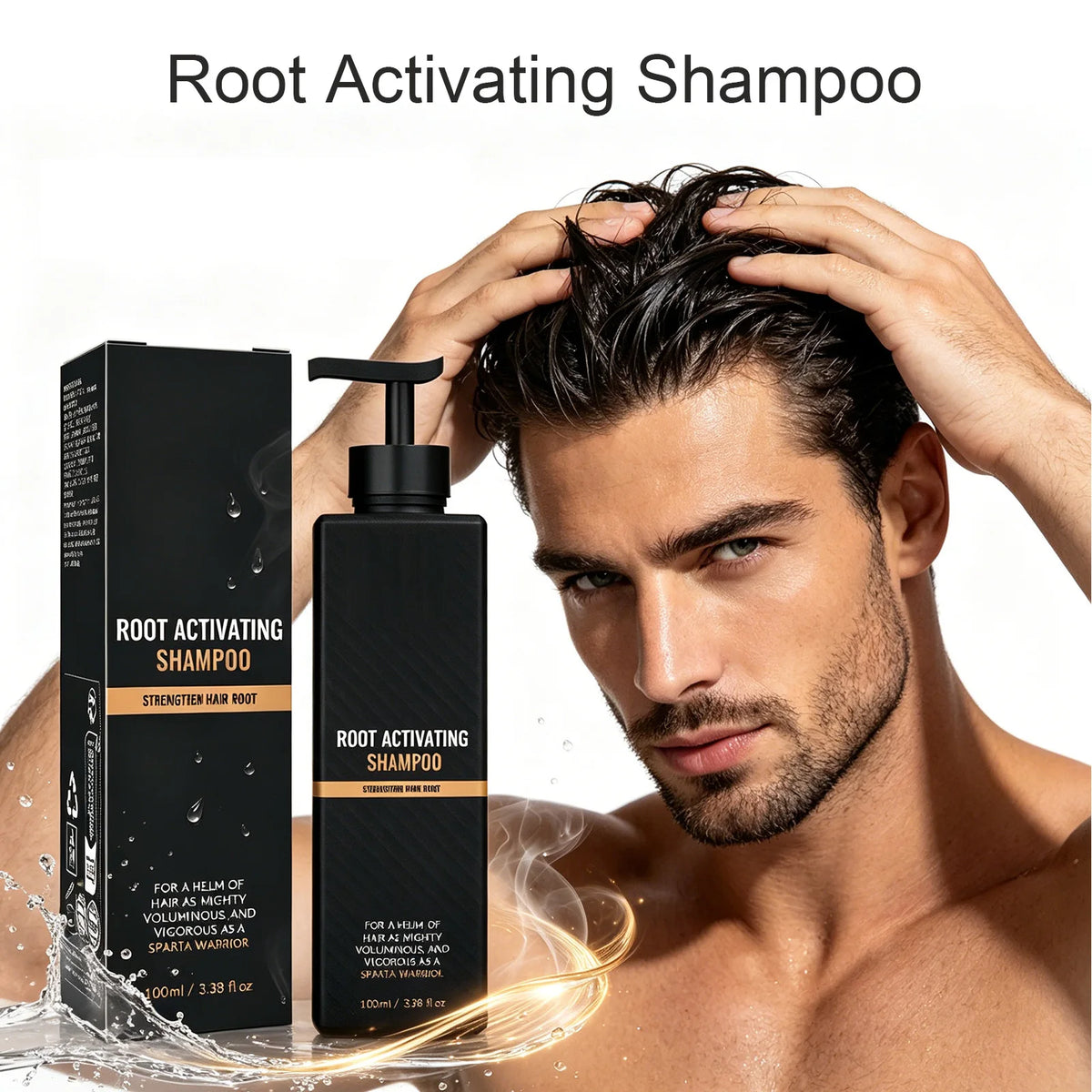 Men's Ginger & Licorice Scalp Care Volumizing Shampoo 100ml Scalp Care Shampoo Axl