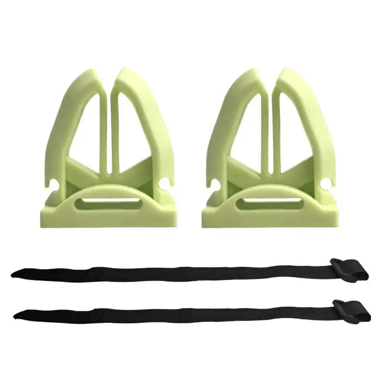 Portable Fishing Rod Holder Clips – Silicone Pole Fastener Fishing Rod Clip Axl 2Pcs Light green
