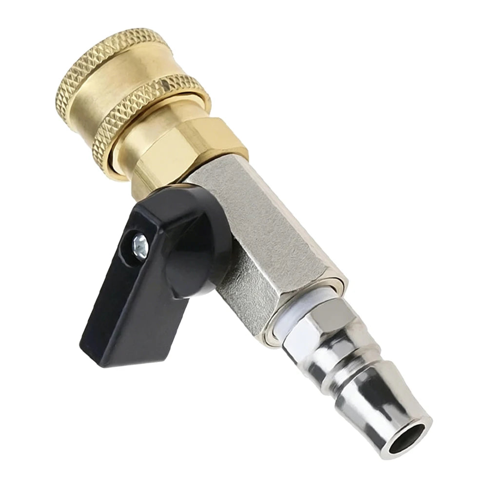 G1/4 Brass Quick Connect Coupler with Ball Valve | Pneumatic Pneumatic Quick Coupler Axl