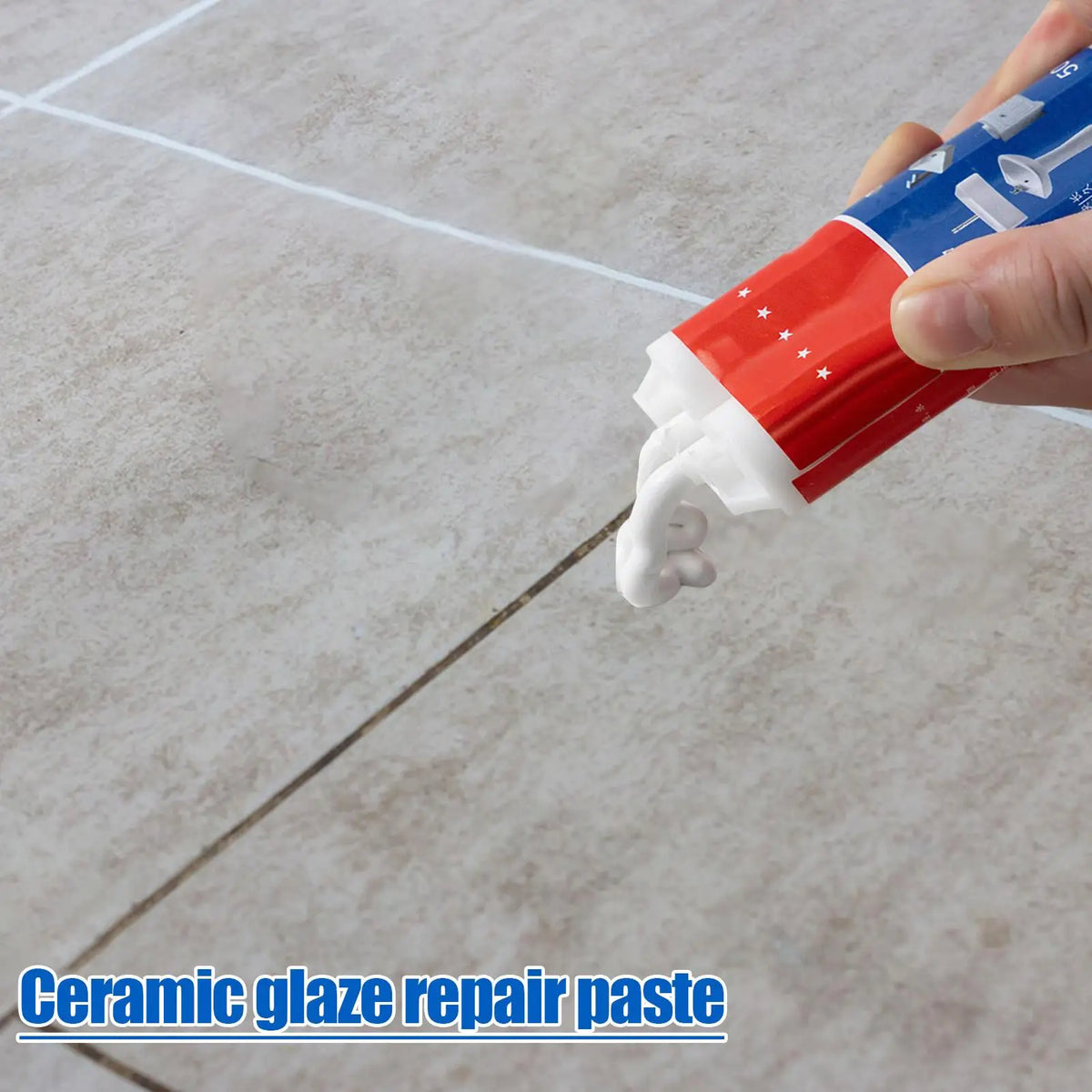 Ceramic Tile Crack Filler Paste – Fast-Drying Grout Repair 50ml Tile Repair Paste Axl