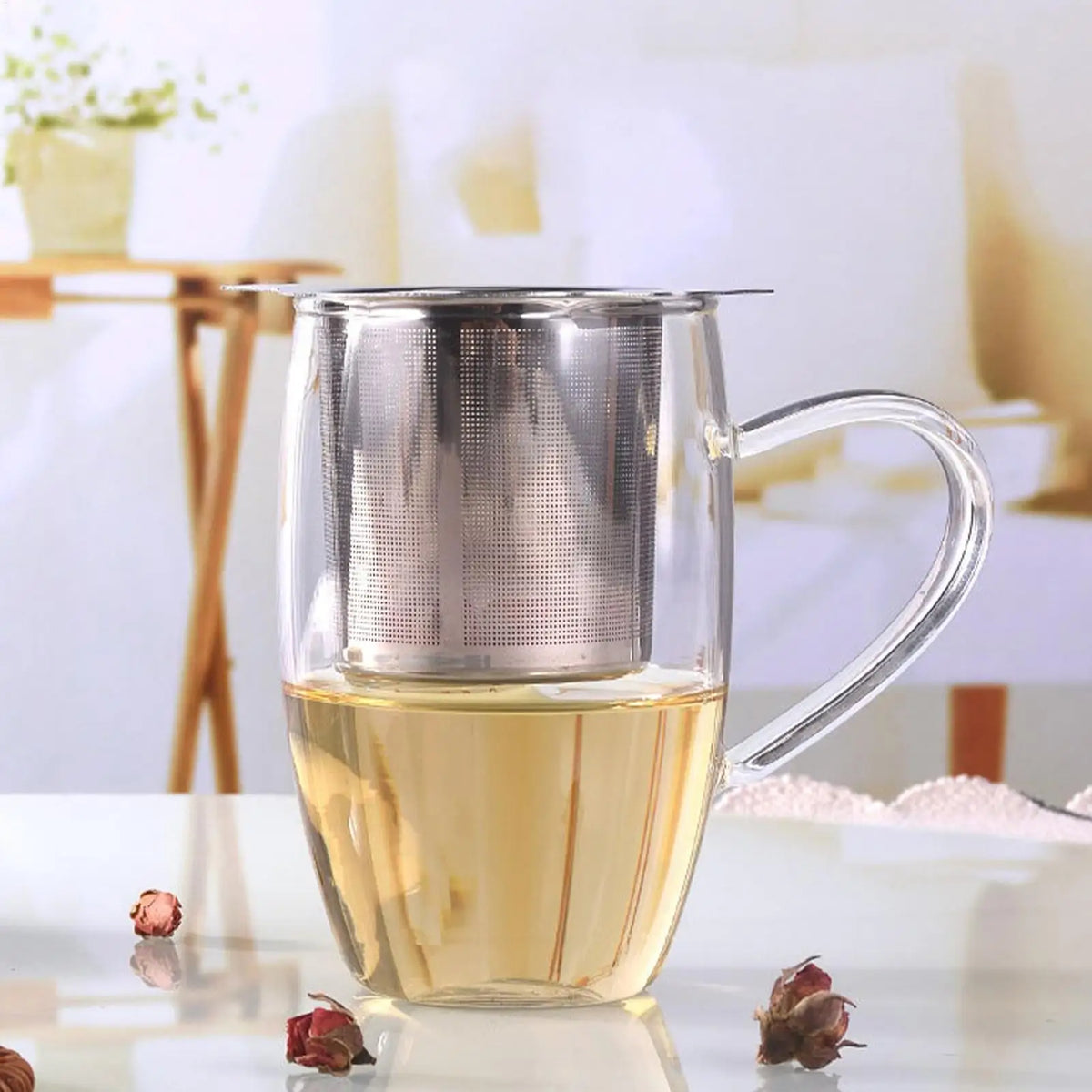 Stainless Steel Tea Infuser Strainer – Reusable Mesh Filter Tea Infuser Strainer Axl