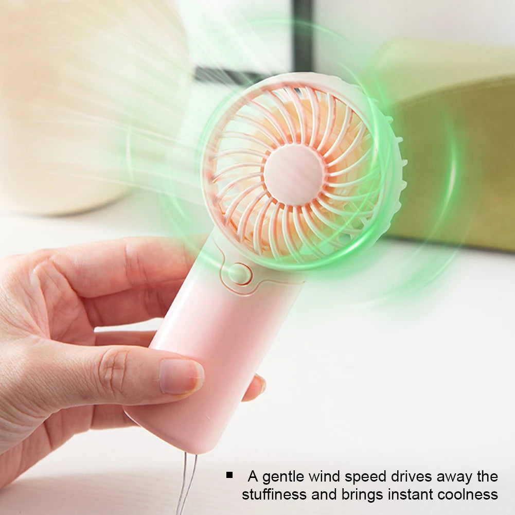 Cute Mini Portable Handheld Fan – Pocket Size, Low Noise Mini Handheld Fan Axl