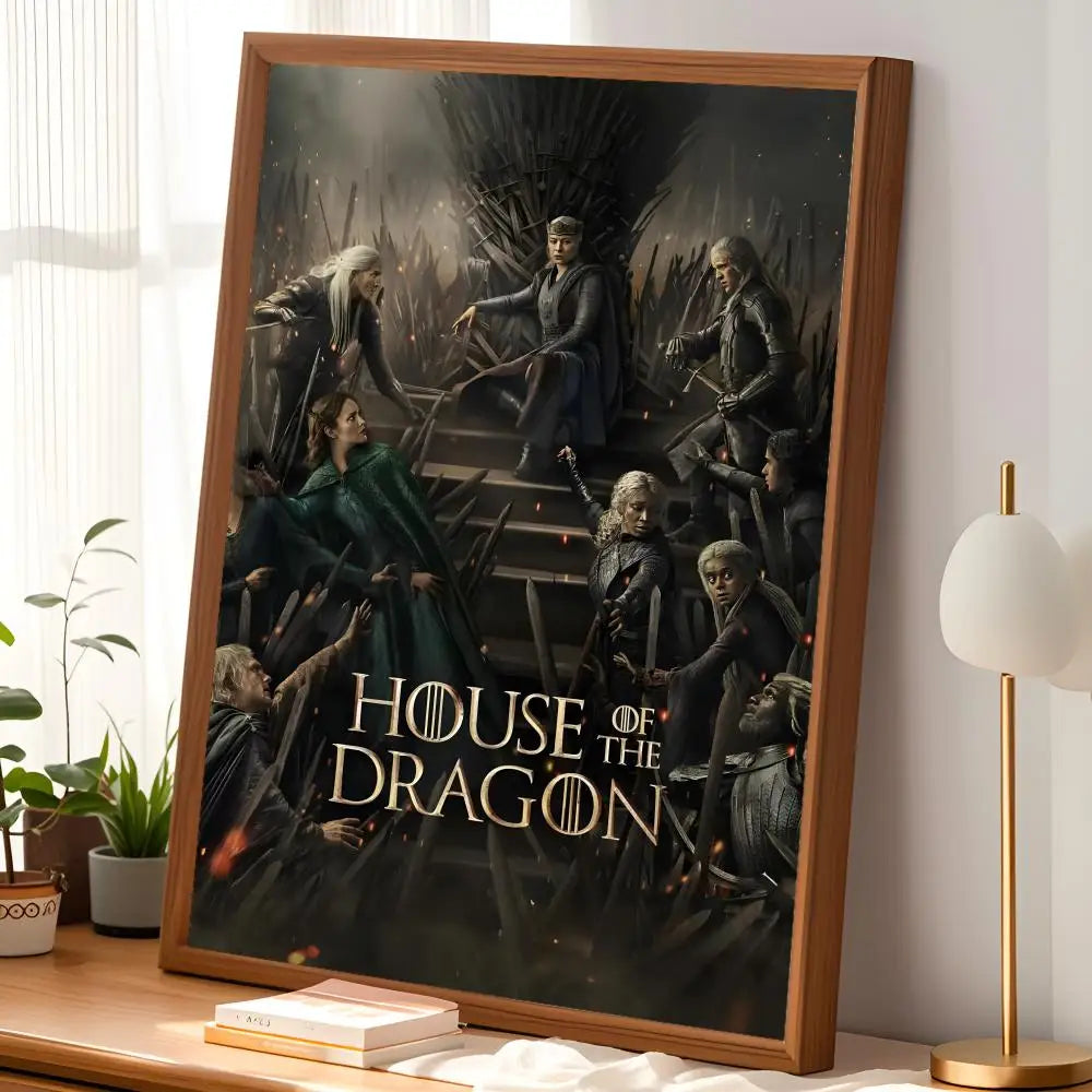 House of the Dragon HD PVC Self-Stick Wall Poster | Waterproof Wall Art Poster Axl