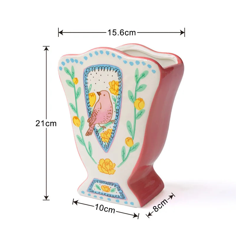 Modern Ceramic Vase – Luxury Aesthetic Home Table Decor Decorative Ceramic Vase Axl Big Mouth