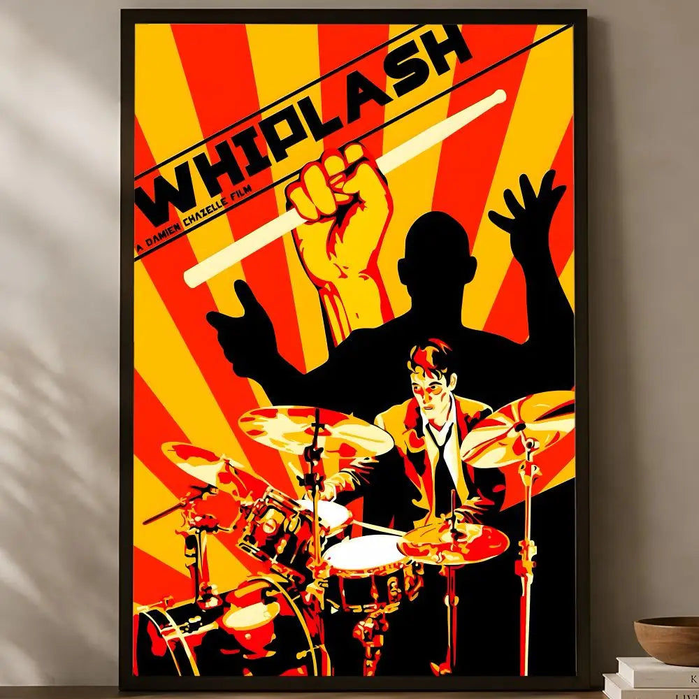 Whiplash Movie Poster – Self-Stick HD PVC Waterproof Wall Art Movie Wall Poster Axl White12 60X90cmNoframe
