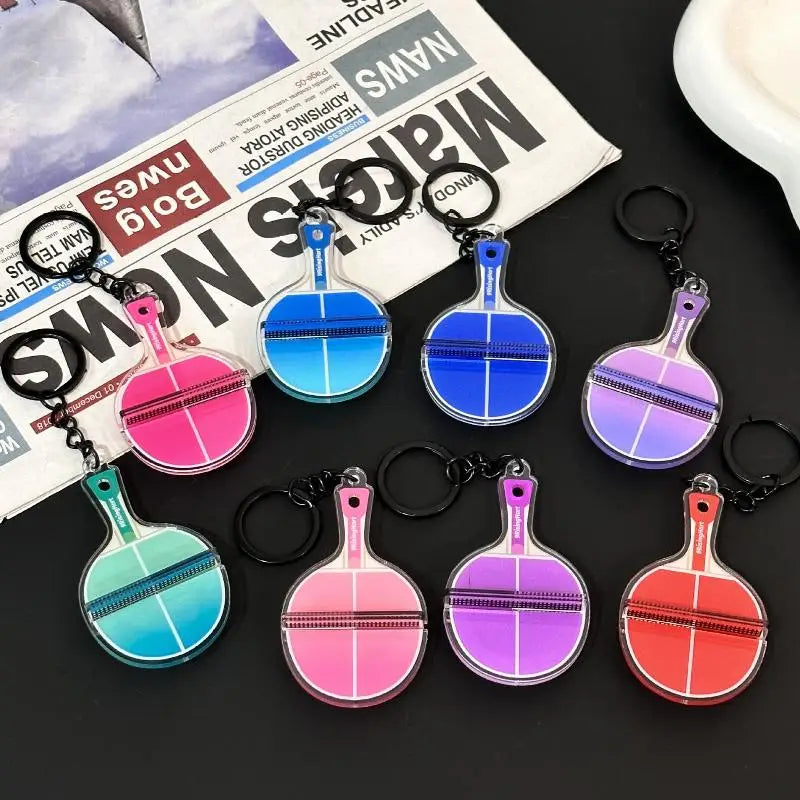 Mini 3D Ping Pong Table Keychain – Acrylic Sports Keyring Gift Sports Novelty Keychain Axl