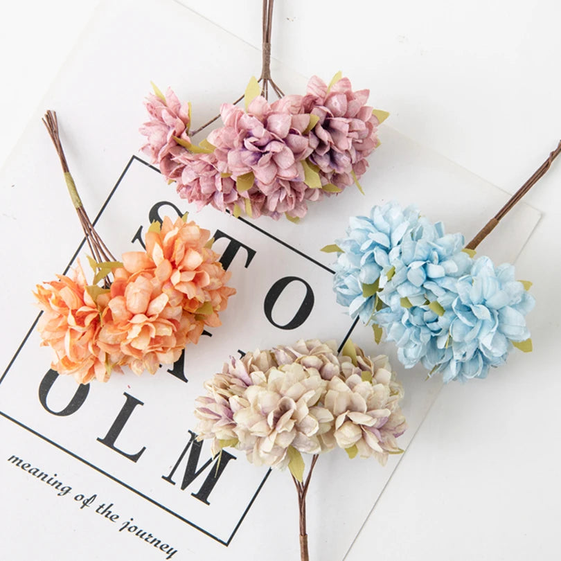 Silk Carnation Artificial Flowers UV Protection – 6 or 18 Pcs Artificial Silk Flowers Axl