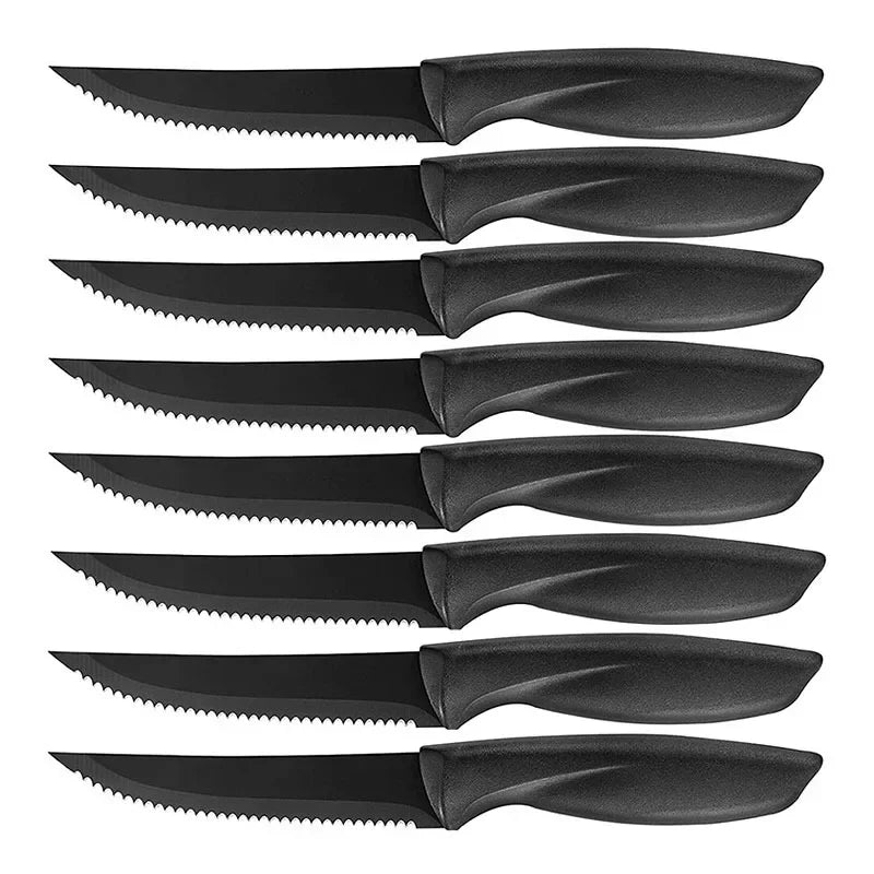 Stainless Steel Steak Knife Set – 2, 4, 6 or 8 Piece Kitchen Steak Knife Set Axl 8pcs