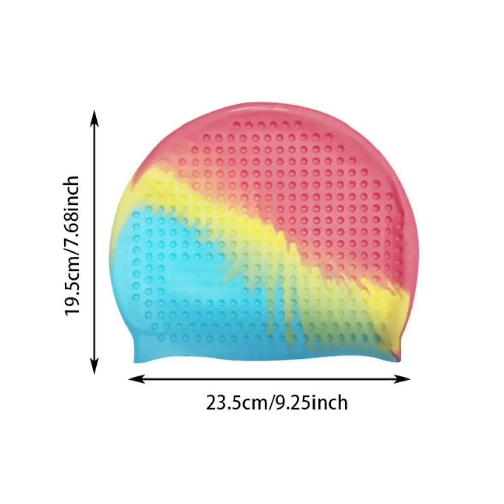 Non-Slip Silicone Swim Cap – Plus Size Waterproof Bathing Cap Silicone Swim Cap Axl