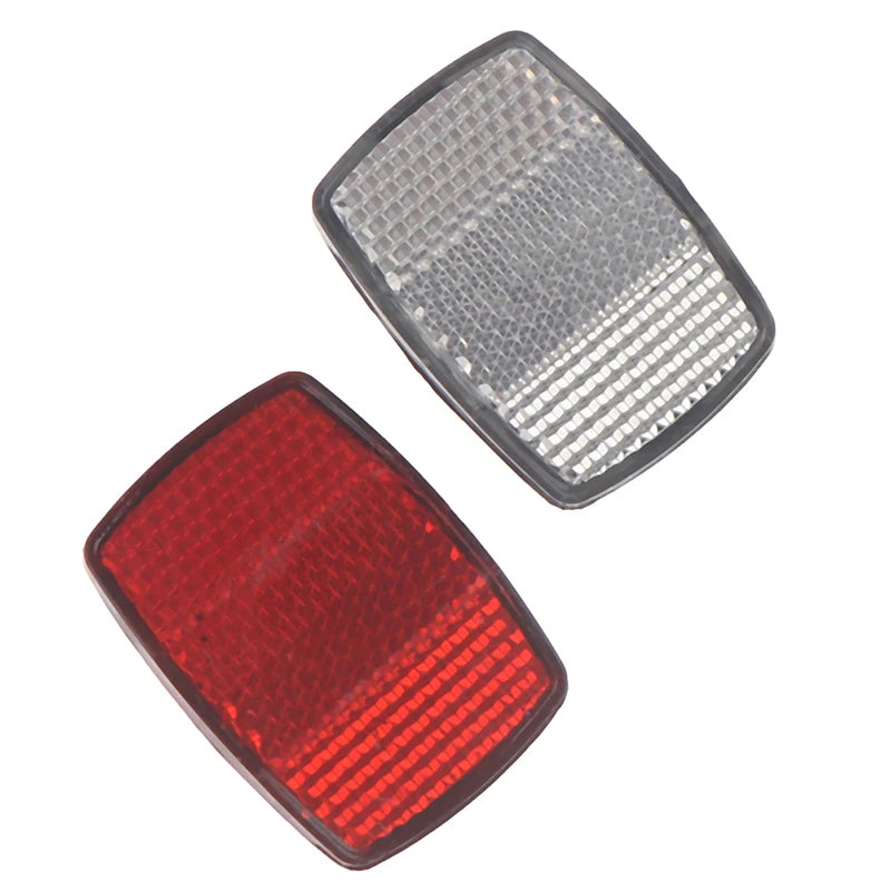 Bicycle Front & Rear Plastic Reflector – Bike Safety Warning Bike Safety Reflector Axl