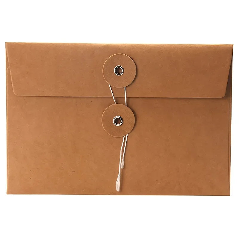 20 Retro Brown Kraft Paper Envelopes – Vintage Style Set Kraft Paper Envelopes Axl