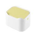 Mini Desktop Trash Can with Press Lid – Cute Desk Waste Bin Desktop Trash Can Axl Yellow