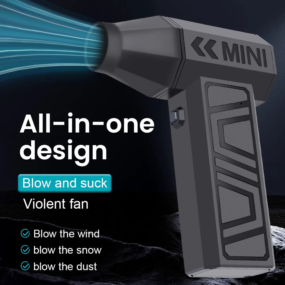 Electric Air Duster 130000RPM 4-Speed Turbo Fan – Type-C USB Electric Air Duster Axl