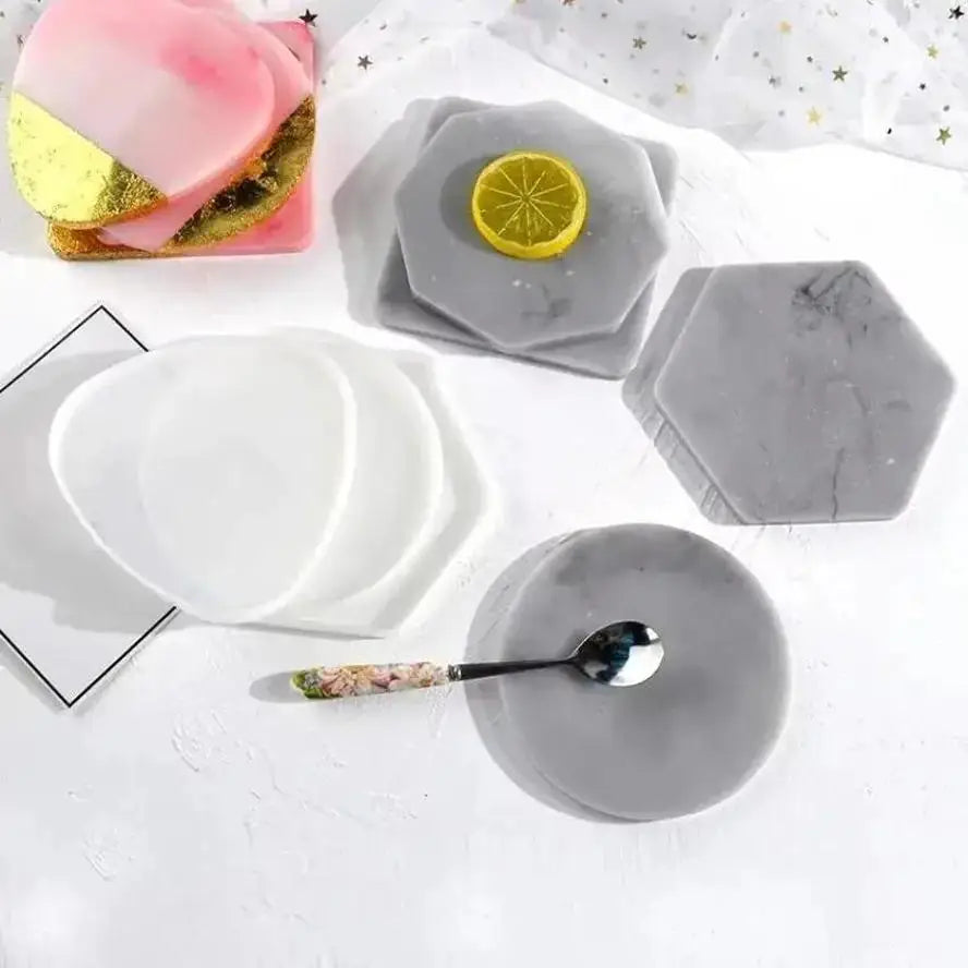 Geometric Silicone Resin Mold – Nordic Coaster & Tray DIY Silicone Resin Mold Axl