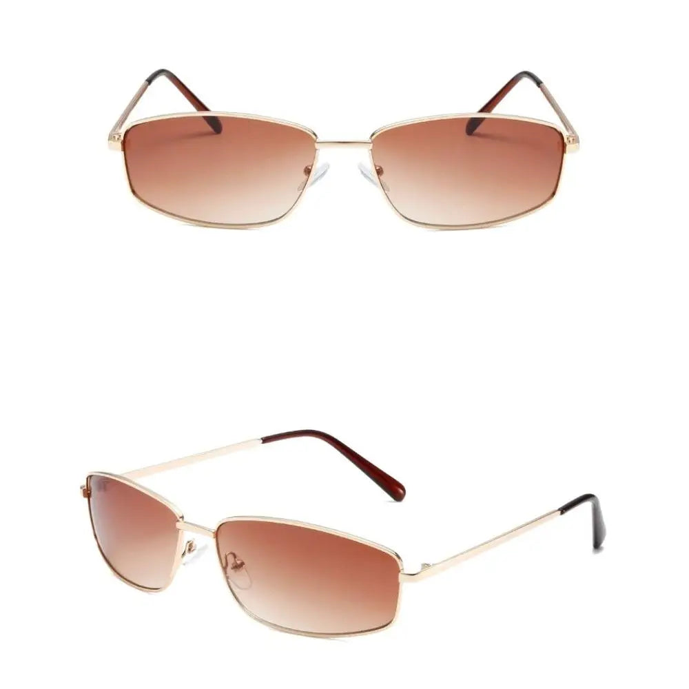 Y2K Square Sunglasses UV400 Metal Frame – Outdoor Shades Fashion Sunglasses Axl