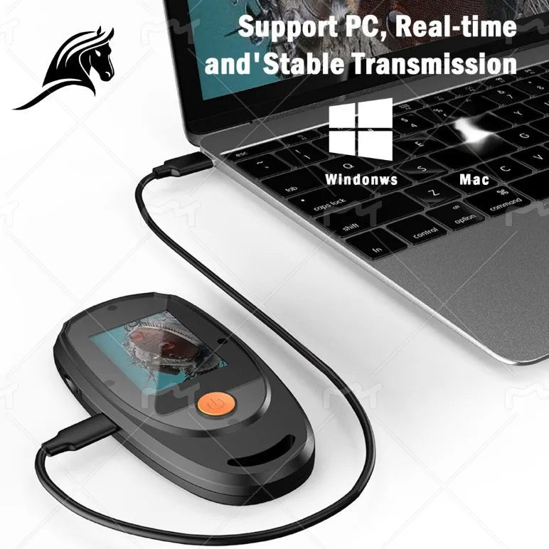 Handheld Digital Microscope 500X HD 2MP Student Science Kit Digital Microscope Axl WHITE