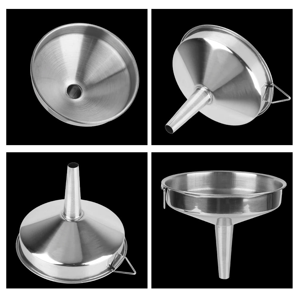 Stainless Steel Wide Mouth Funnel for Canning, Oil & Bar Kitchen Funnel Axl