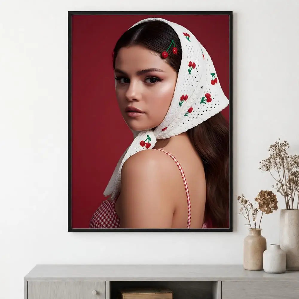 Selena Gomez HD Wall Poster – Modern Music Art Home Decor Wall Art Poster Axl
