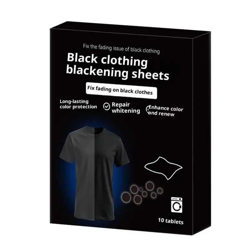10-Pack Black Laundry Tablets – Color Restorer & Fade Protection Laundry Color Restorer Axl onesize